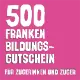 Illustration 500 Franken Bildungsgutschein