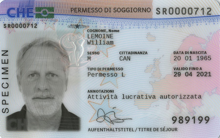 Aufenthaltstitel,  Ausweis L für  Drittstaatsangehörige